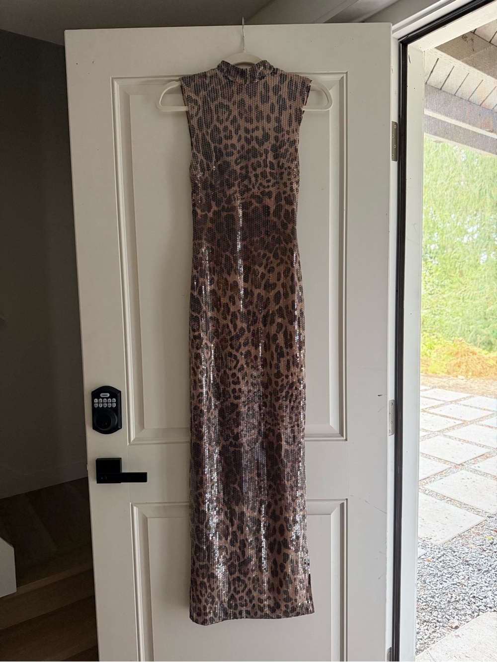 Meshki Leopard Print Maxi Dress with Side Slit - Picture 7 of 7